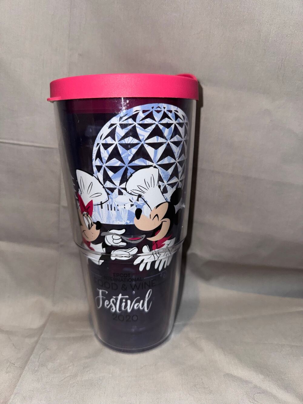 2020 Disney Epcot Food Wine Festival Chef Mickey Minnie Mouse Tervis Tumbler